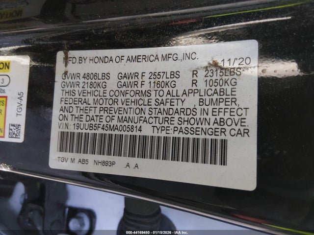 2021 ACURA TLX 19UUB5F45MA005814 Photo 8
