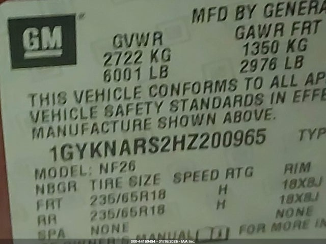 2017 CADILLAC XT5 1GYKNARS2HZ200965 Photo 8