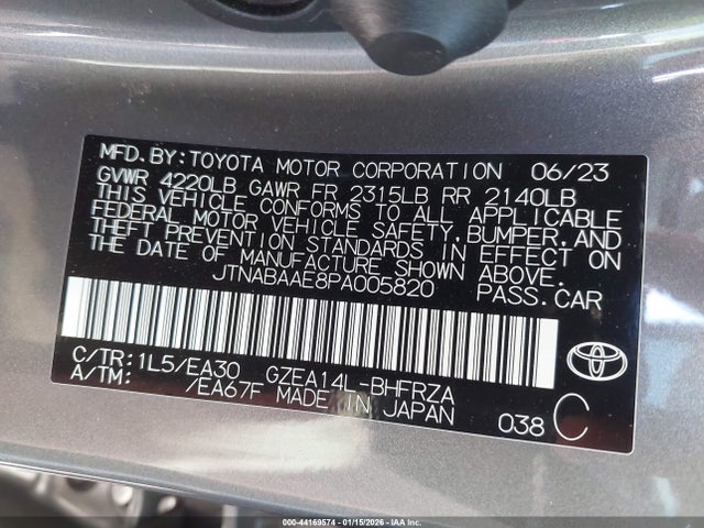 2023 TOYOTA GR COROLLA JTNABAAE8PA005820 Photo 8