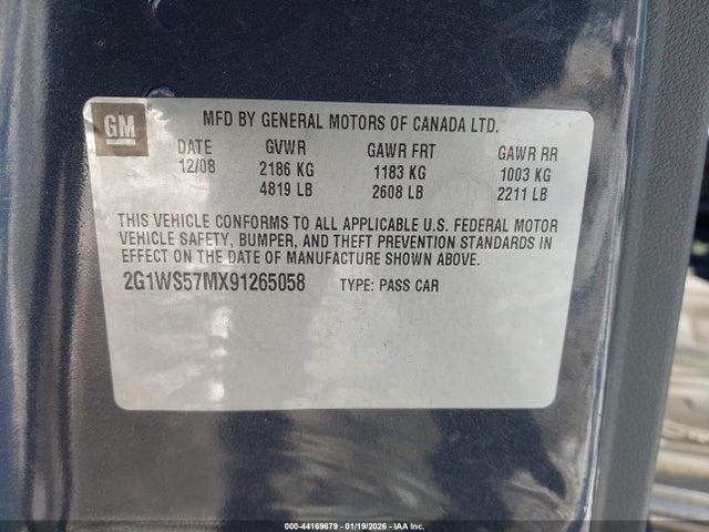 2009 CHEVROLET IMPALA 2G1WS57MX91265058 Photo 8