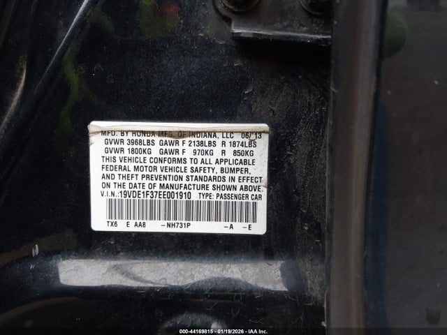 2014 ACURA ILX 19VDE1F37EE001910 Photo 8