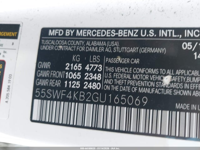 55SWF4KB2GU165069 Mercedes-Benz C 300 Luxury 4matic
