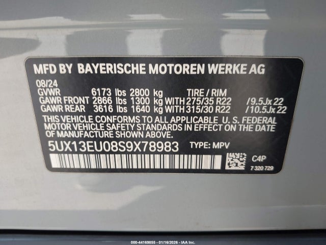 5UX13EU08S9X78983 BMW X5 Sdrive40i