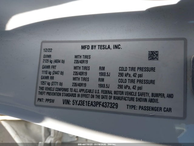 2023 TESLA MODEL 3 5YJ3E1EA3PF437329 Photo 8