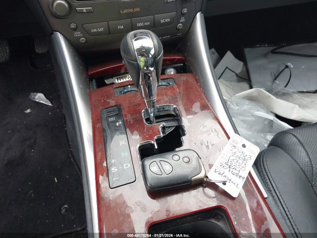 44170264 :رقم المزاد ، JTHBK262582076884 vin ، 2008 Lexus Is 250 مزاد بيع