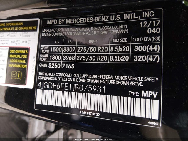 2018 MERCEDES-BENZ GLS 450 4JGDF6EE1JB075931 Photo 8