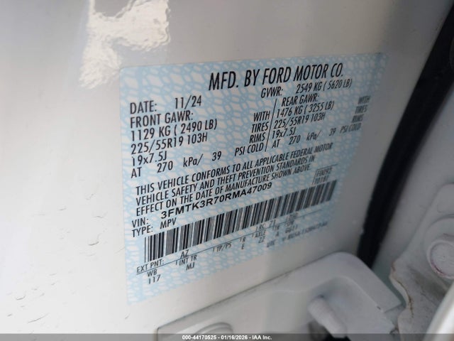 3FMTK3R70RMA47009 Ford Mustang Mach-e Premium