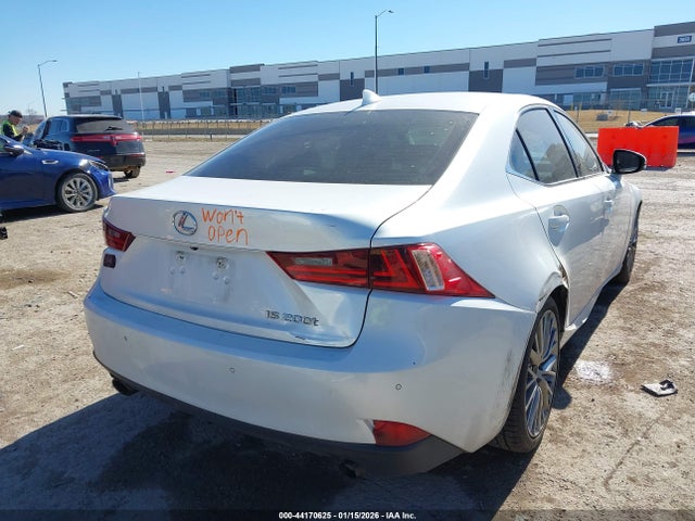 2016 Lexus Is 200t მანქანა იყიდება აუქციონზე, vin: JTHBA1D20G5017609, აუქციონის ნომერი: 44170625
