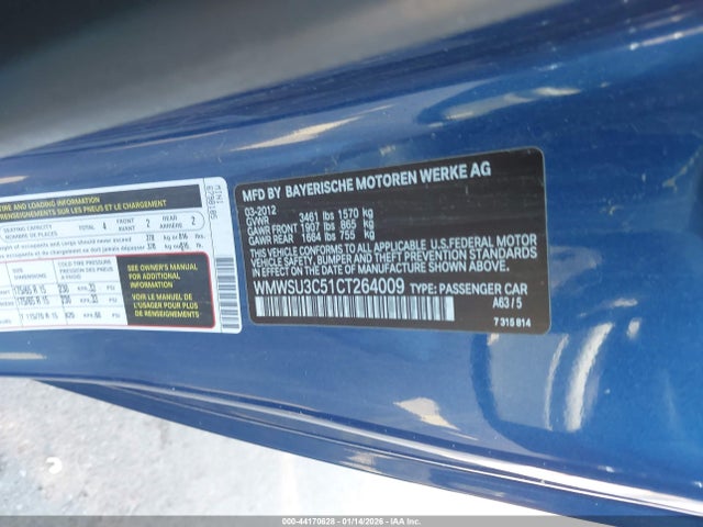 2012 MINI COOPER WMWSU3C51CT264009 Photo 8