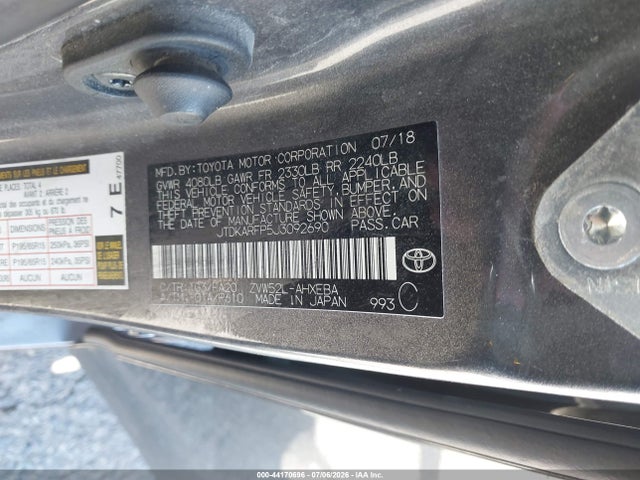 Toyota Prius Prime Plus 2018 JTDKARFP5J3092690 Image 9