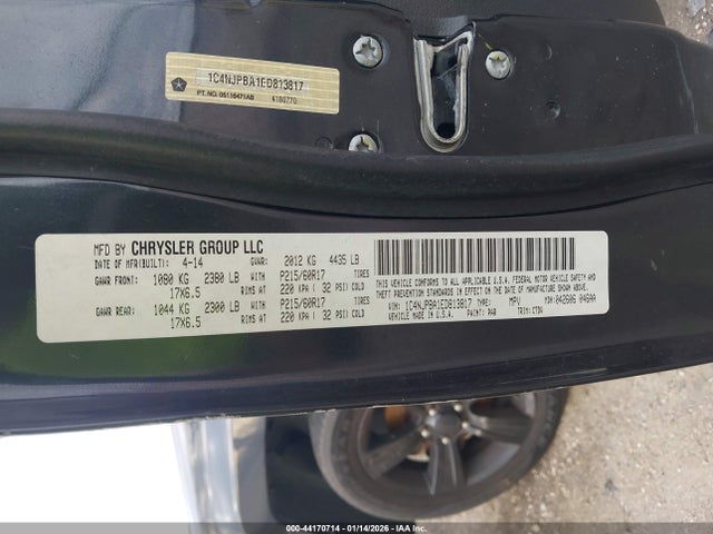 1C4NJPBA1ED813817 Jeep Patriot Altitude
