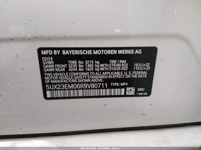 2024 BMW X7 5UX23EM06R9V80711 Photo 8