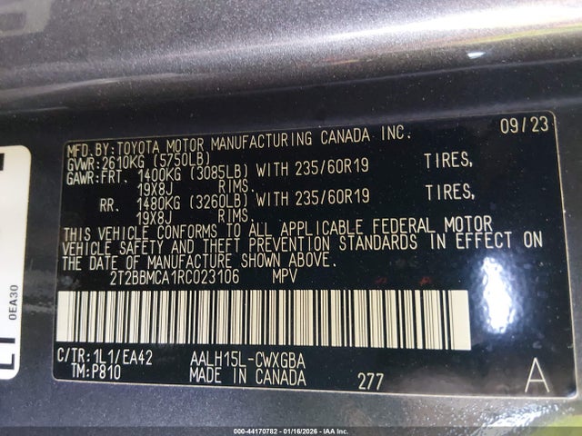 2024 LEXUS RX 350H 2T2BBMCA1RC023106 Photo 8