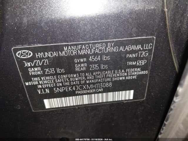 5NPEK4JCXMH113088 Hyundai Sonata N Line