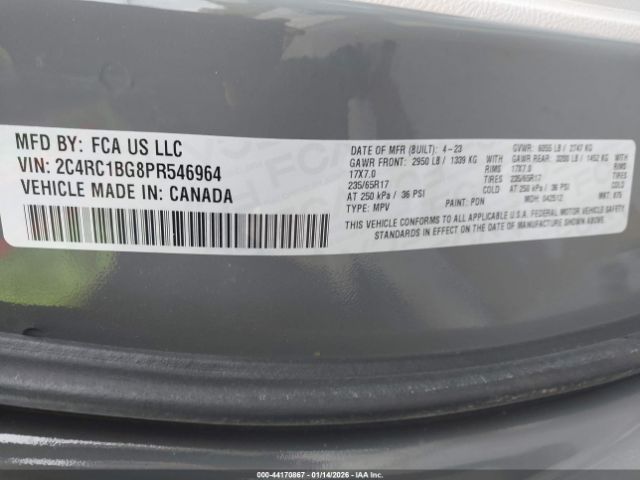 2023 CHRYSLER PACIFICA 2C4RC1BG8PR546964 Photo 8