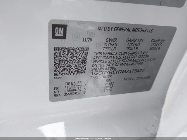 Chevrolet Silverado 1500 4wd Standard Bed Custom 2021 1GCRYBEH7MZ175437 Image 9
