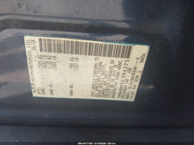 2018 NISSAN MAXIMA 1N4AA6AP3JC394275 Photo 8