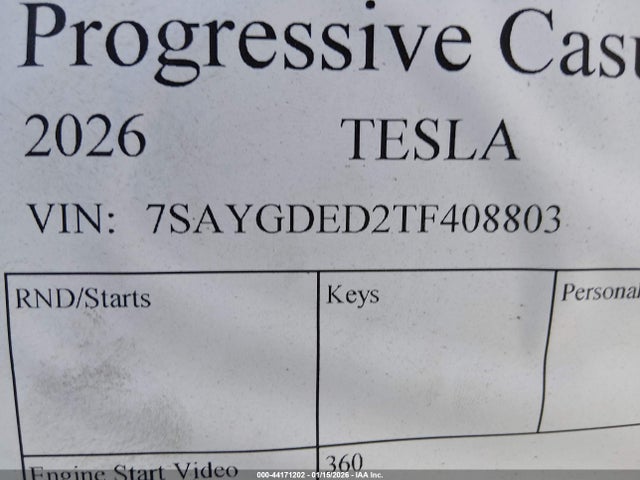 2026 TESLA MODEL Y 7SAYGDED2TF408803 Photo 8