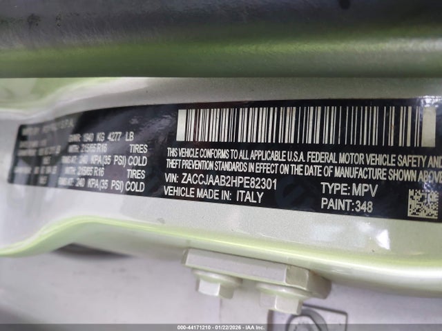 2017 JEEP RENEGADE ZACCJAAB2HPE82301 Photo 8