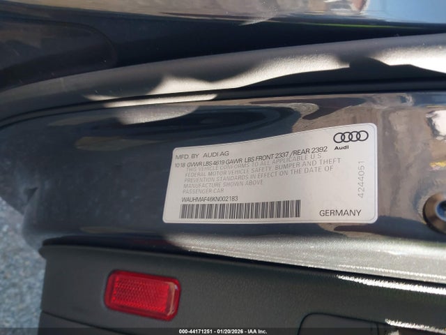 2019 AUDI A4 WAUHMAF46KN002183 Photo 8