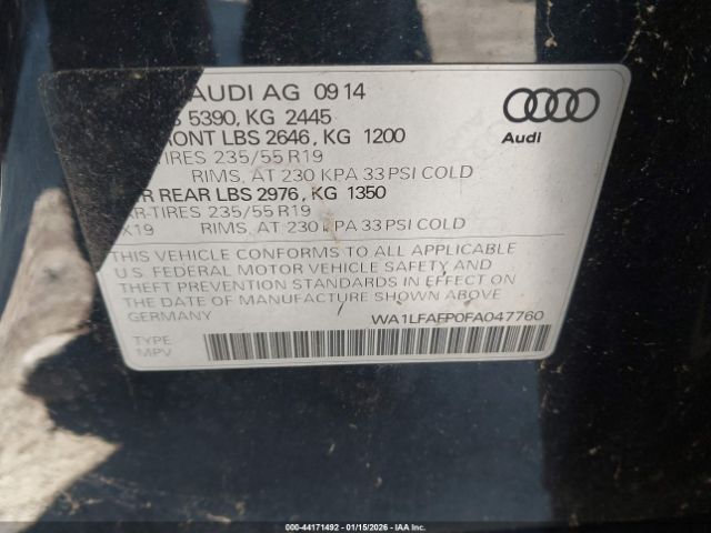 2015 AUDI Q5 WA1LFAFP0FA047760 Photo 8