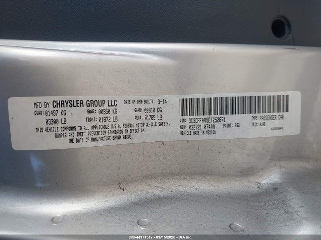 2014 FIAT 500 3C3CFFAR5ET252871 Photo 8