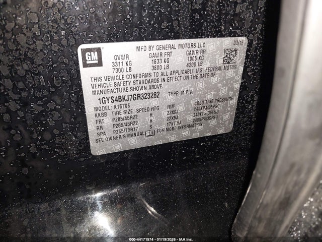 2016 CADILLAC ESCALADE 1GYS4BKJ7GR323282 Photo 8