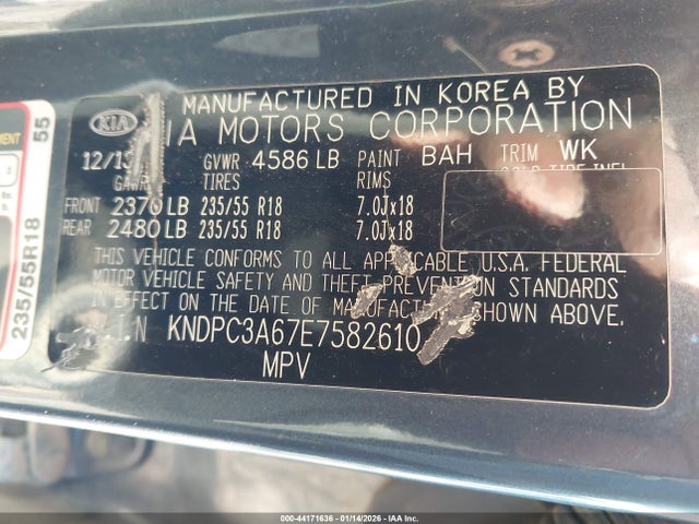 2014 KIA SPORTAGE KNDPC3A67E7582610 Photo 8