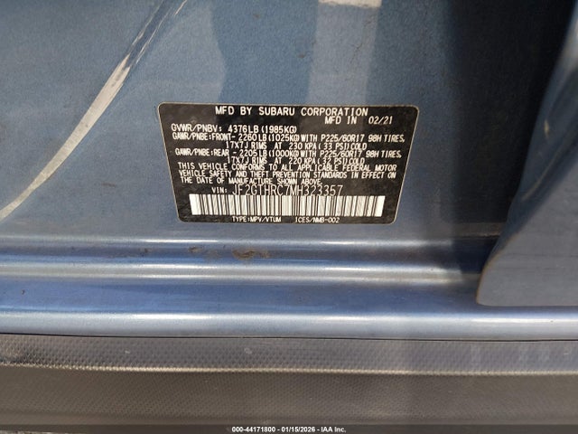 Subaru Crosstrek Sport 2021 JF2GTHRC7MH323357 Image 9