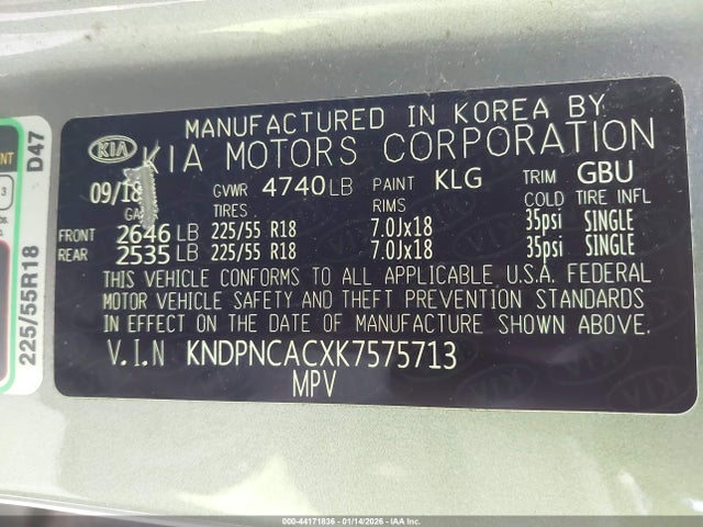 KIA Sportage Ex 2019 KNDPNCACXK7575713 Image 9