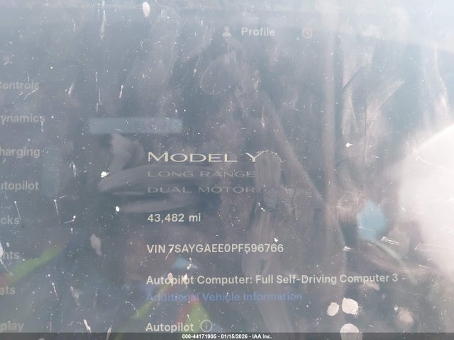 2023 TESLA MODEL Y 7SAYGAEE0PF596766 Photo 6
