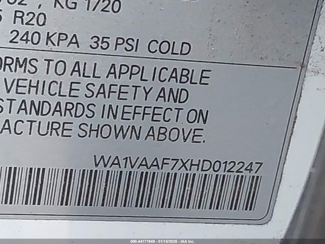 2017 AUDI Q7 WA1VAAF7XHD012247 Photo 8