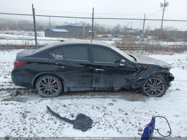 44172026 :رقم المزاد ، JN1FV7AR5JM481409 vin ، 2018 Infiniti Q50 3.0t Red Sport 400 مزاد بيع