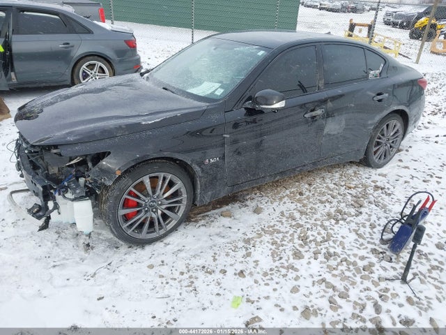 44172026 :رقم المزاد ، JN1FV7AR5JM481409 vin ، 2018 Infiniti Q50 3.0t Red Sport 400 مزاد بيع