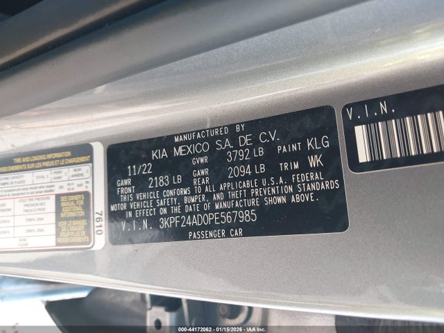 2023 KIA FORTE 3KPF24AD0PE567985 Photo 8