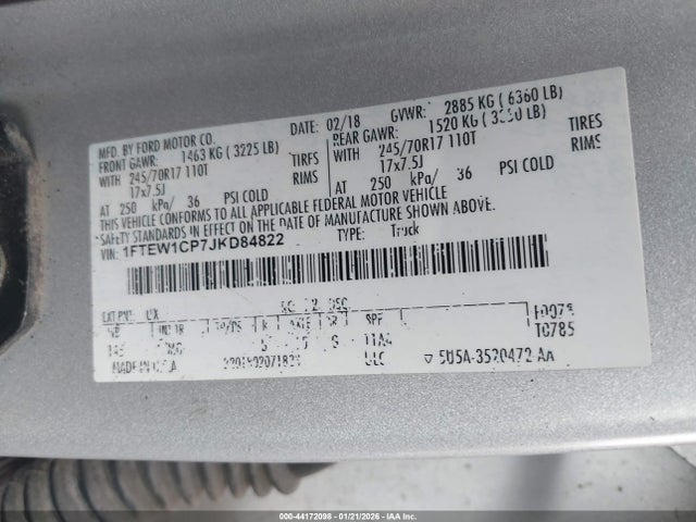 Ford F-150 Xlt 2018 1FTEW1CP7JKD84822 Image 9