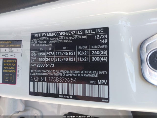 4JGFB4EB7SB373254 Mercedes-Benz GLE 350