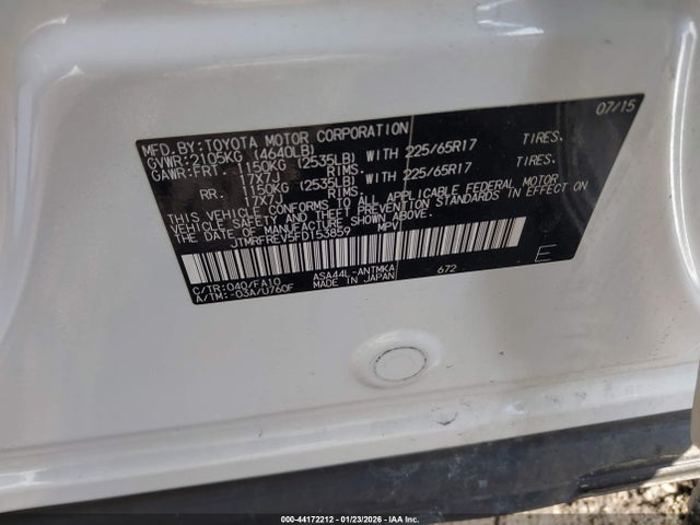 Toyota Rav4 Xle 2015 JTMRFREV5FD153859 Image 9