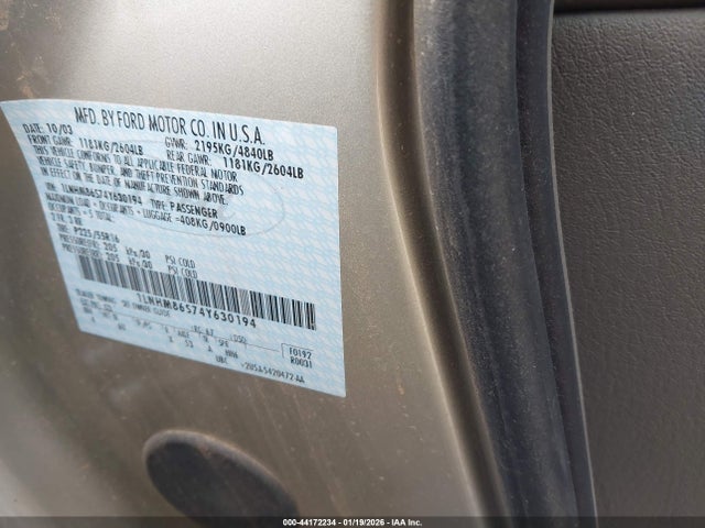 2004 LINCOLN LS 1LNHM86S74Y630194 Photo 8