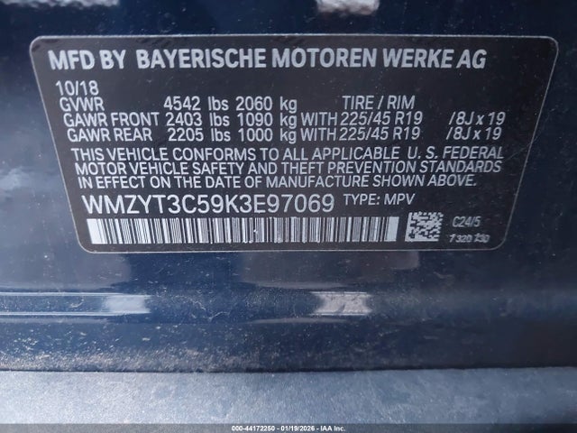 2019 MINI COUNTRYMAN WMZYT3C59K3E97069 Photo 8