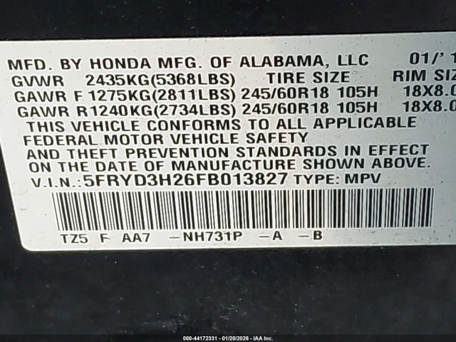 2015 ACURA MDX 5FRYD3H26FB013827 Photo 8