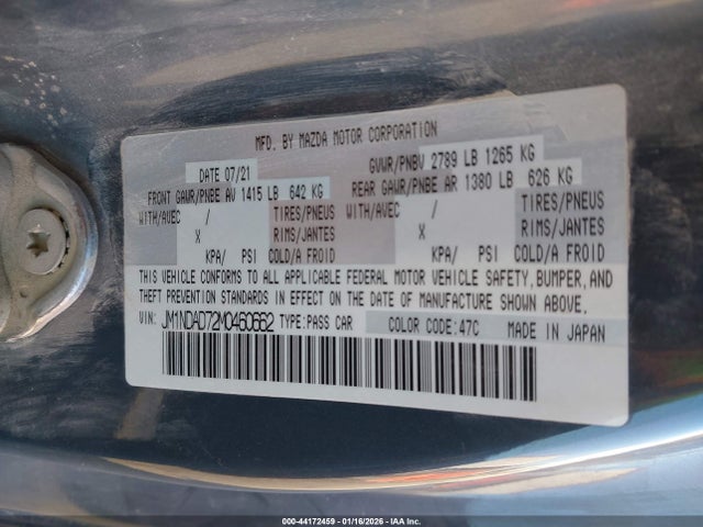 2021 MAZDA MX-5 MIATA JM1NDAD72M0460662 Photo 8