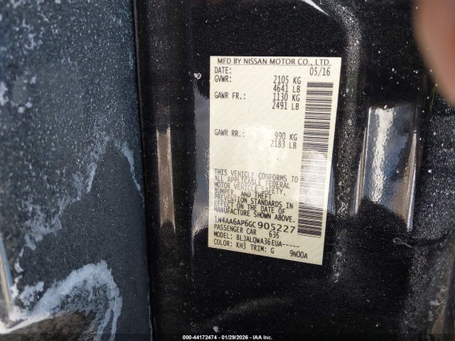 2016 NISSAN MAXIMA 1N4AA6AP6GC905227 Photo 8