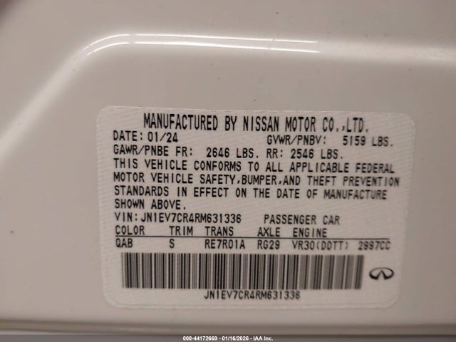 2024 INFINITI Q50 JN1EV7CR4RM631336 Photo 8