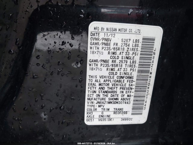 2013 NISSAN MURANO JN8AZ1MW3DW307443 Photo 8