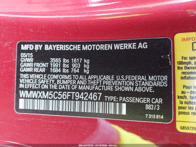 2015 MINI HARDTOP WMWXM5C56FT942467 Photo 8