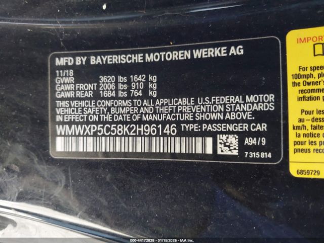 2019 MINI HARDTOP WMWXP5C58K2H96146 Photo 8