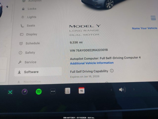 2024 TESLA MODEL Y 7SAYGDEE2RA223018 Photo 6