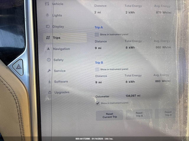 44172898 :رقم المزاد ، 5YJSA1E21GF156369 vin ، 2016 Tesla Model S 60d/70d/75d/85d/90d مزاد بيع