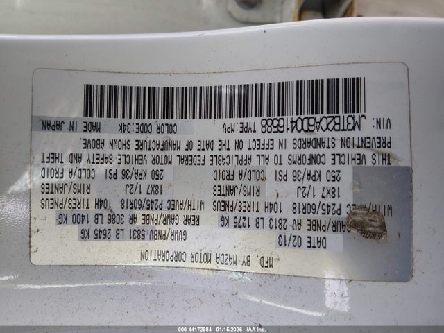 2013 MAZDA CX-9 JM3TB2CA6D0416588 Photo 8